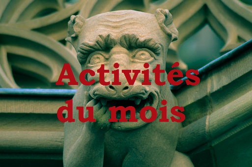 bouton activité sur fond de gargouille office du tourisme de Strasbourg